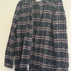 Carhartt Navy and Red Plaid Shirt